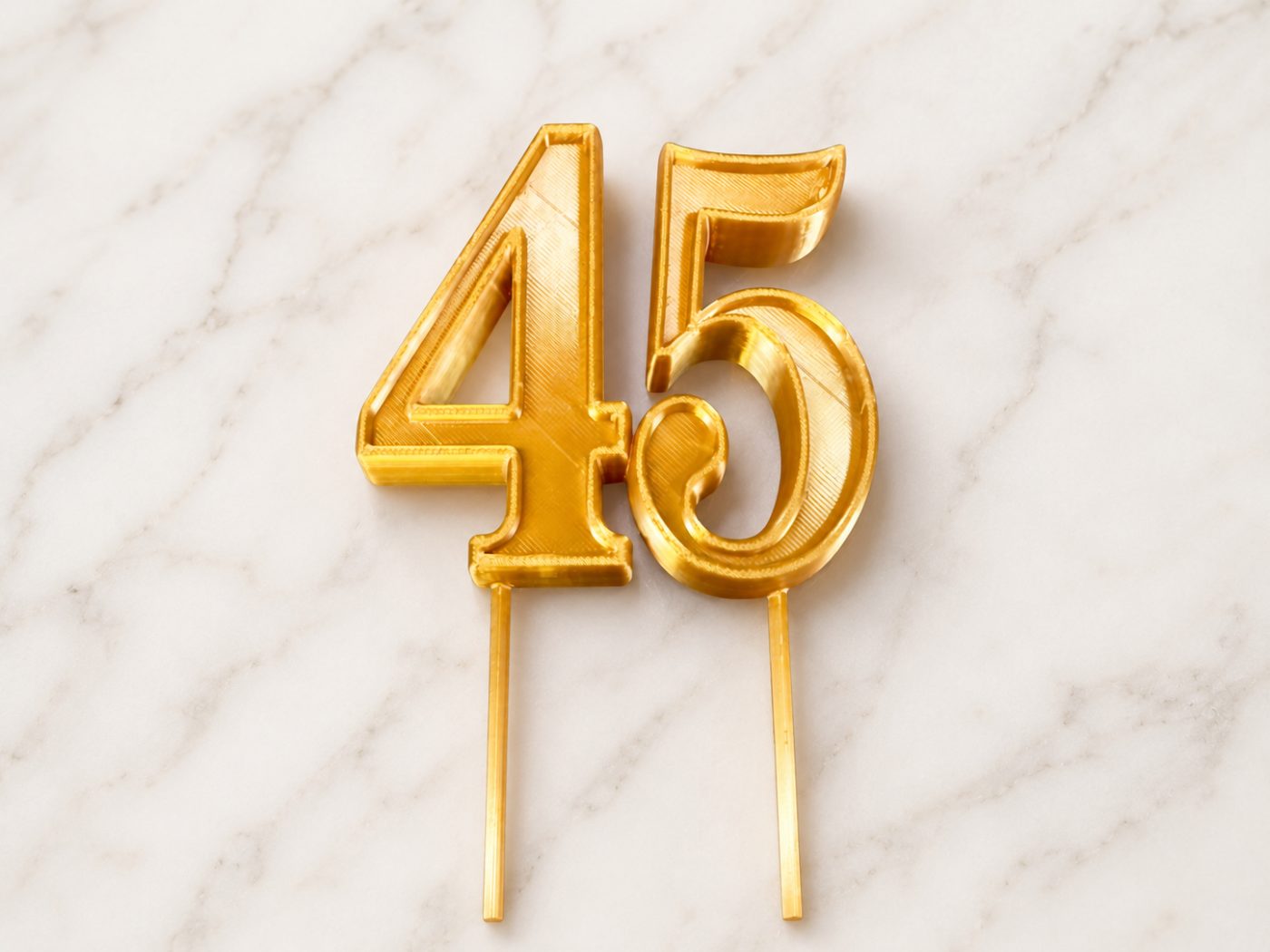 Топпер для торта «45»